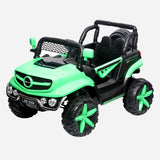 4-Wheel Mini Shock Utility With Double Door Ride-On For Boys Grn