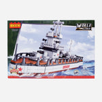 Cogo Blocks World Military Ak0V Battleship 760 Pcs Toy Fro Boys