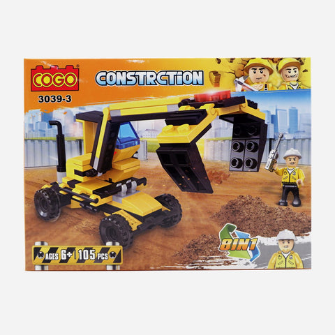 Cogo Construction Knuckle Boom Crane Toy For Boys