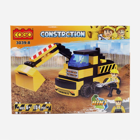 Cogo Construction Backhoe Toy For Boys