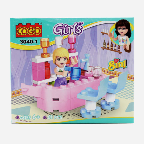 Cogo Girls Blocks Counter Toy For Girls