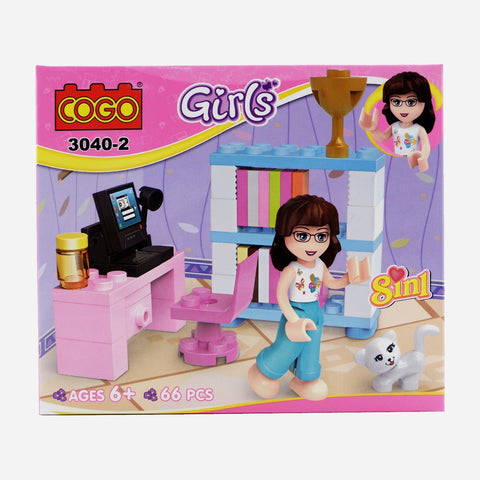 Cogo Girls Blocks Cashier Counter Toy For Girls