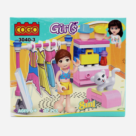 Cogo Girls Blocks Boutique Toy For Girls