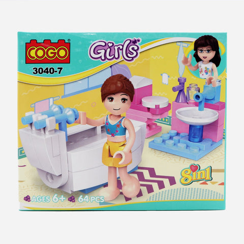 Cogo Girls Blocks Salon Toy For Girls