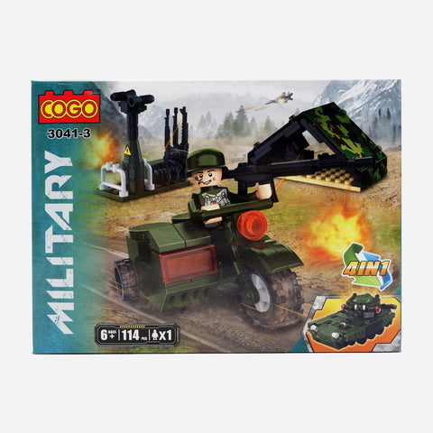 Cogo Military Blocks Motor Toy For Boys