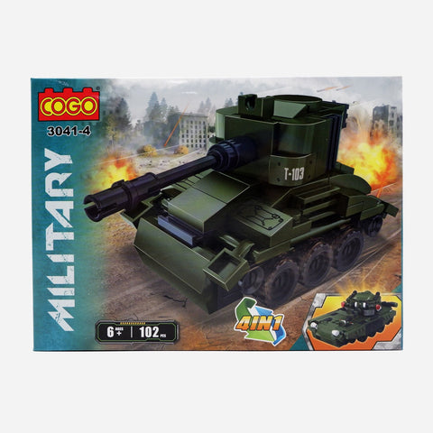 Cogo Military Blocks Tank1 Toy For Boys