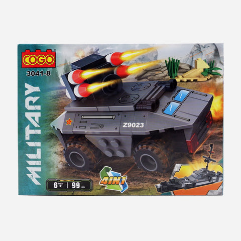 Cogo Military Blocks Tank2 Toy For Boys