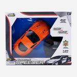 Dream Machine 1:24 Rc Turbo X-Speeder Orange Toy For Boys