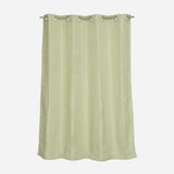 Living Essentials Window Curtain Oxford Semi Black Out (Dark Green) - 55x60 in