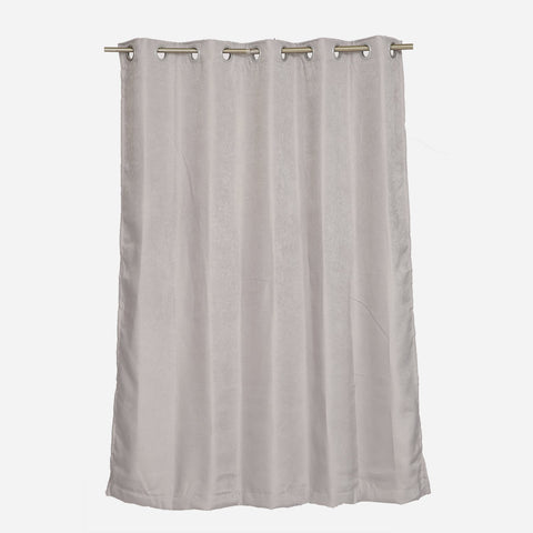 Living Essentials Window Curtain Oxford Semi Black Out (Gray) - 55x60 in