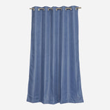 Living Essentials Window Curtain Oxford Semi Black Out (Dark Blue) - 55x60 in