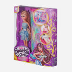 Sparkle Girlz Doll With Sequin Wardrobe Carry Case Blue