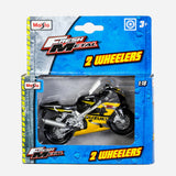 Maisto Fresh Metal 2 Wheelers Suzuki (Yellow And Black) Rg5X Motorcycle Toy For Boys