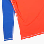 Smartbuy Ladies' Rashguard Raglan in Orange Blue Combi