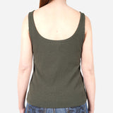 URBAN Sleeveless Rib Knitted Sleeveless Top