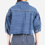 Urban Denim Cropped Raw Jacket