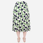 SM Woman Prima Electric Pleated Skirt with Foliage Print