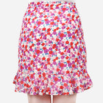 TRUE LOVE Floral Skirt in Red