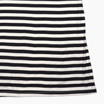 Smartbuy Ladies' Dress Short Sleeves in Black White Stripes