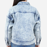 URBAN Denim Acid Wash Cropped Jacket