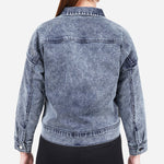 URBAN Denim Acid Wash Cropped Jacket