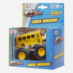 Maisto Fresh Metal Earth Shockers Student Bus (Yellow) Die Cast Vehicle For Boys