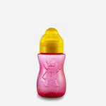 Sesame Beginnings 8oz Wide Neck Embossed Feeding Bottle