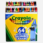 Crayola 64 Ultra Clean Washable Crayons For Kids