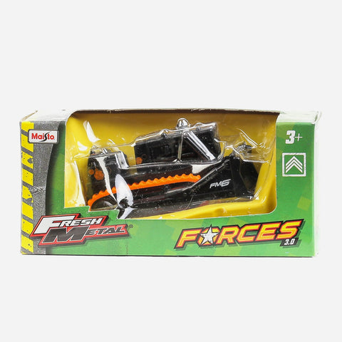 Maisto Fresh Metal Forces 3.0 (Black) Bulldozer Vehicle Toy For Boys