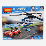 Cogo City Police Copter 229 Pcs Building Blocks Set