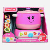 Winfun 3 In 1 Magic Pot Learning Toy(Pink) For Toddlers