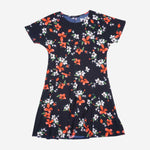 SM Woman Plus Fashion Dress Floral Print Navy Blue