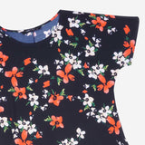 SM Woman Plus Fashion Dress Floral Print Navy Blue