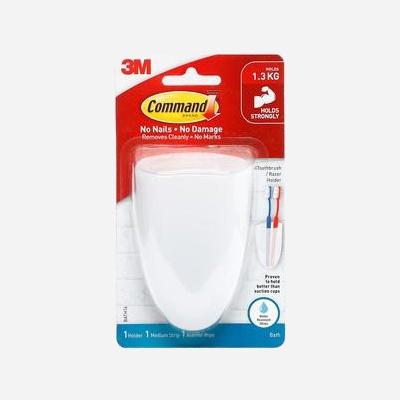 3M Command Toothbrush & Razor Holder