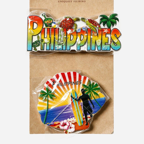 Kultura Laminated Philippine Shell and Cocotree Magnetic Decor