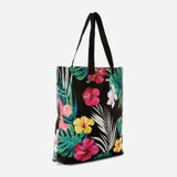 Tropiko Black Floral Tote Bag