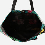 Tropiko Black Floral Tote Bag