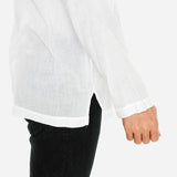 Hijo Long Sleeve with Collar - White