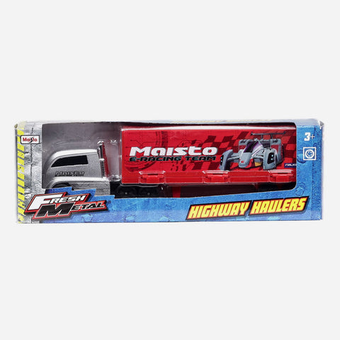 Maisto Fresh Metal Highway Haulers E Racing Team Vehicle Toy For Boys