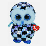 Ty Topper Owl Sequins Blue Blk Reg