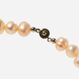 Lexur Rose Gold Pearl Necklace