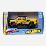 Maisto Fresh Metal 4X4 Rebels Yellow Off Road Vehicle Toy For Boys