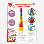 Play Go Rainbow Cups And Shapes Bucket Toy For Toddlers