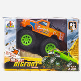 Orange Die-Cast Bigfoot Off-Road Monster Big Tires Toy For Boys