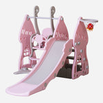 3 In 1 Mushroom Slide With Swing And Ball Ring Set For Kids