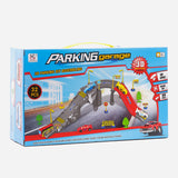 32 Pcs 3D Diy Assembling Parking Garage (Blue) Toy For Kids
