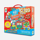 Puzzle Doubles Giant Abc & 123 Train Floor Puzzles