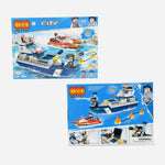 Cogo City Police Speed Boat 284 Pcs Building Blocks Set