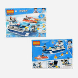 Cogo City Police Speed Boat 284 Pcs Building Blocks Set