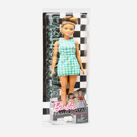 Barbie Fashionistas Emerald Check Doll